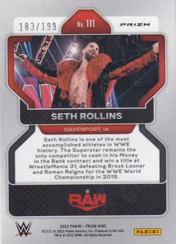 2022 Panini Prizm WWE - Premium Factory Set #111 Seth Rollins Back