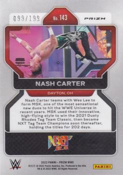 2022 Panini Prizm WWE - Premium Factory Set #143 Nash Carter Back