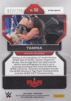 2022 Panini Prizm WWE - Premium Factory Set #156 Tamina Back