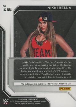2022 Panini Prizm WWE - Legendary Signatures #LS-NBL Nikki Bella Back