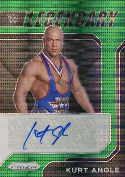 2022 Panini Prizm WWE - Legendary Signatures Green Pulsar #LS-KAN Kurt Angle Front