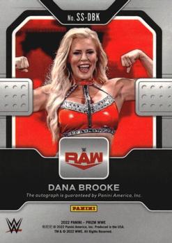 2022 Panini Prizm WWE - Sensational Signatures #SS-DBK Dana Brooke Back