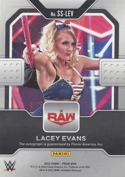 2022 Panini Prizm WWE - Sensational Signatures #SS-LEV Lacey Evans Back