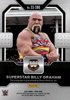 2022 Panini Prizm WWE - Sensational Signatures #SS-SBG Superstar Billy Graham Back