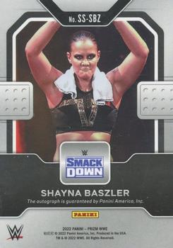 2022 Panini Prizm WWE - Sensational Signatures #SS-SBZ Shayna Baszler Back