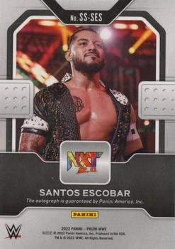 2022 Panini Prizm WWE - Sensational Signatures #SS-SES Santos Escobar Back