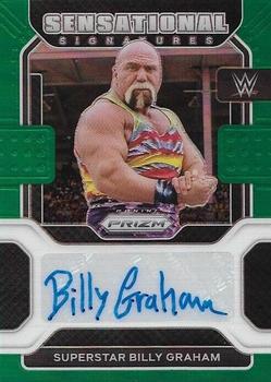 2022 Panini Prizm WWE - Sensational Signatures Green #SS-SBG Superstar Billy Graham Front