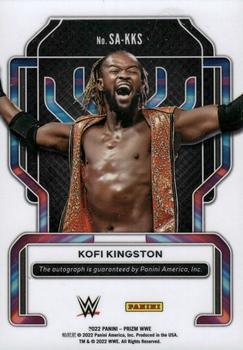 2022 Panini Prizm WWE - Superstar Autographs #SA-KKS Kofi Kingston Back