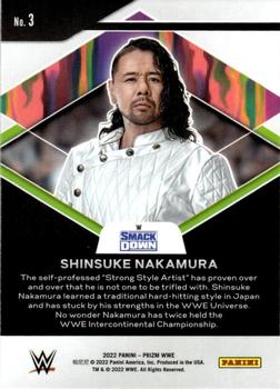 2022 Panini Prizm WWE - Fearless #3 Shinsuke Nakamura Back