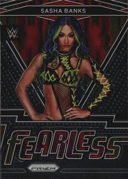 2022 Panini Prizm WWE - Fearless #8 Sasha Banks Front