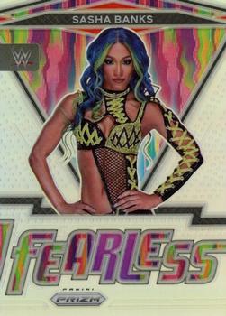 2022 Panini Prizm WWE - Fearless Silver #8 Sasha Banks Front