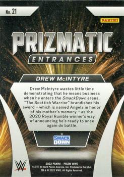 2022 Panini Prizm WWE - Prizmatic Entrances #21 Drew McIntyre Back