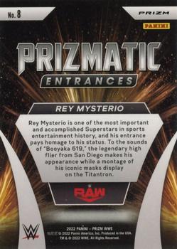 2022 Panini Prizm WWE - Prizmatic Entrances Silver #8 Rey Mysterio Back