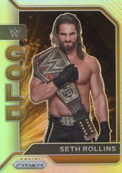 2022 Panini Prizm WWE - WWE Gold Silver #3 Seth Rollins Front