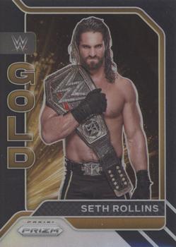 2022 Panini Prizm WWE - WWE Gold Black #3 Seth Rollins Front