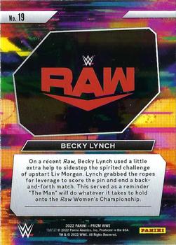 2022 Panini Prizm WWE - WWE Next Level #19 Becky Lynch Back