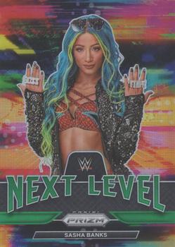 2022 Panini Prizm WWE - WWE Next Level Green #16 Sasha Banks Front