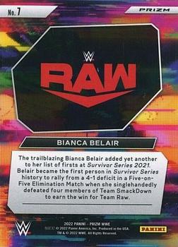2022 Panini Prizm WWE - WWE Next Level Silver #7 Bianca Belair Back