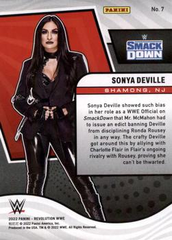 2022 Panini Revolution WWE #7 Sonya Deville Back