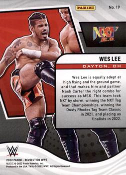 2022 Panini Revolution WWE #19 Wes Lee Back
