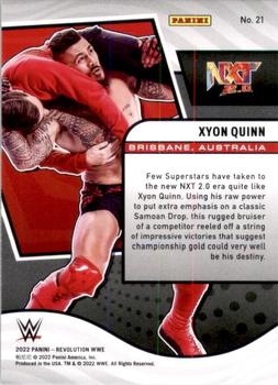 2022 Panini Revolution WWE #21 Xyon Quinn Back