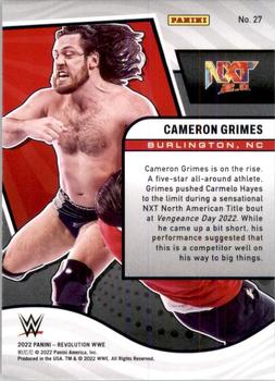 2022 Panini Revolution WWE #27 Cameron Grimes Back