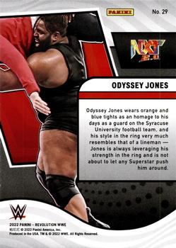 2022 Panini Revolution WWE #29 Odyssey Jones Back