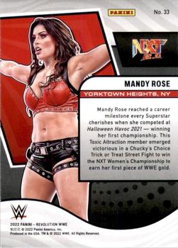 2022 Panini Revolution WWE #33 Mandy Rose Back