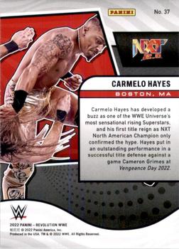 2022 Panini Revolution WWE #37 Carmelo Hayes Back