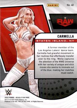 2022 Panini Revolution WWE #40 Carmella Back