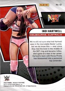 2022 Panini Revolution WWE #43 Indi Hartwell Back