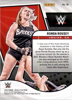 2022 Panini Revolution WWE #50 Ronda Rousey Back