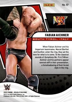 2022 Panini Revolution WWE #57 Fabian Aichner Back