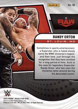 2022 Panini Revolution WWE #58 Randy Orton Back