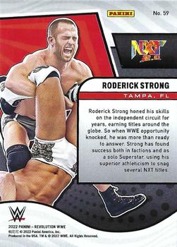 2022 Panini Revolution WWE #59 Roderick Strong Back