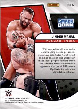2022 Panini Revolution WWE #62 Jinder Mahal Back