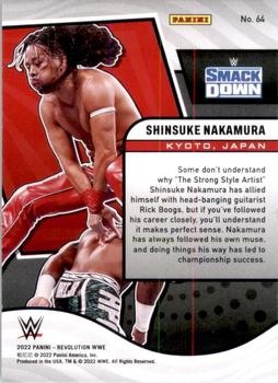 2022 Panini Revolution WWE #64 Shinsuke Nakamura Back
