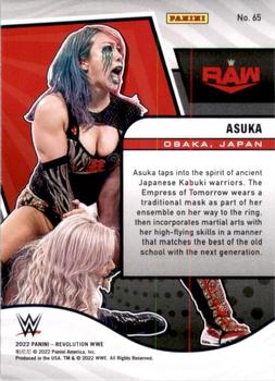 2022 Panini Revolution WWE #65 Asuka Back