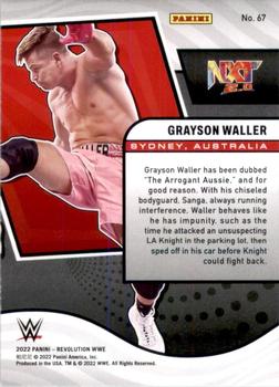 2022 Panini Revolution WWE #67 Grayson Waller Back