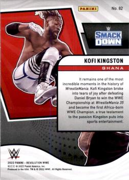 2022 Panini Revolution WWE #82 Kofi Kingston Back
