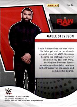 2022 Panini Revolution WWE #96 Gable Steveson Back