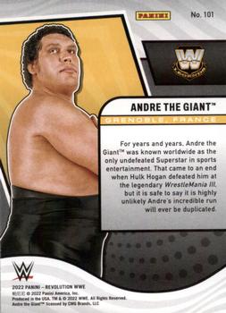 2022 Panini Revolution WWE #101 Andre The Giant Back