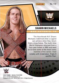 2022 Panini Revolution WWE #110 Shawn Michaels Back