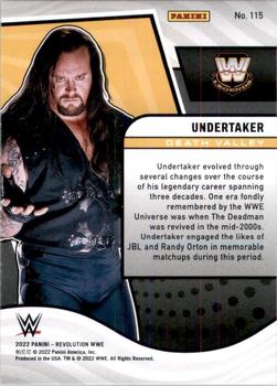 2022 Panini Revolution WWE #115 Undertaker Back