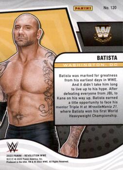 2022 Panini Revolution WWE #120 Batista Back