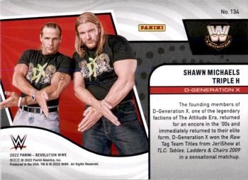 2022 Panini Revolution WWE #134 Shawn Michaels / Triple H Back