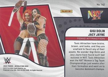 2022 Panini Revolution WWE #142 Gigi Dolin / Jacy Jayne Back