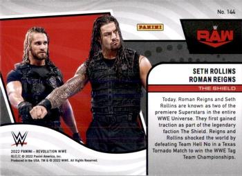 2022 Panini Revolution WWE #144 Roman Reigns / Seth Rollins Back