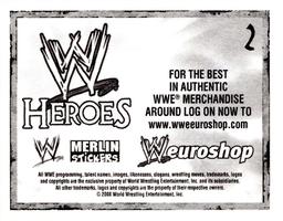 2008 Merlin WWE Heroes Stickers #2 Smackdown Logo Back