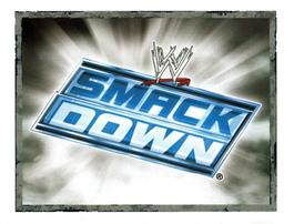 2008 Merlin WWE Heroes Stickers #2 Smackdown Logo Front